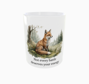 Not Every Battle Deserves Your Energy – kubek ceramiczny | Calm Collection