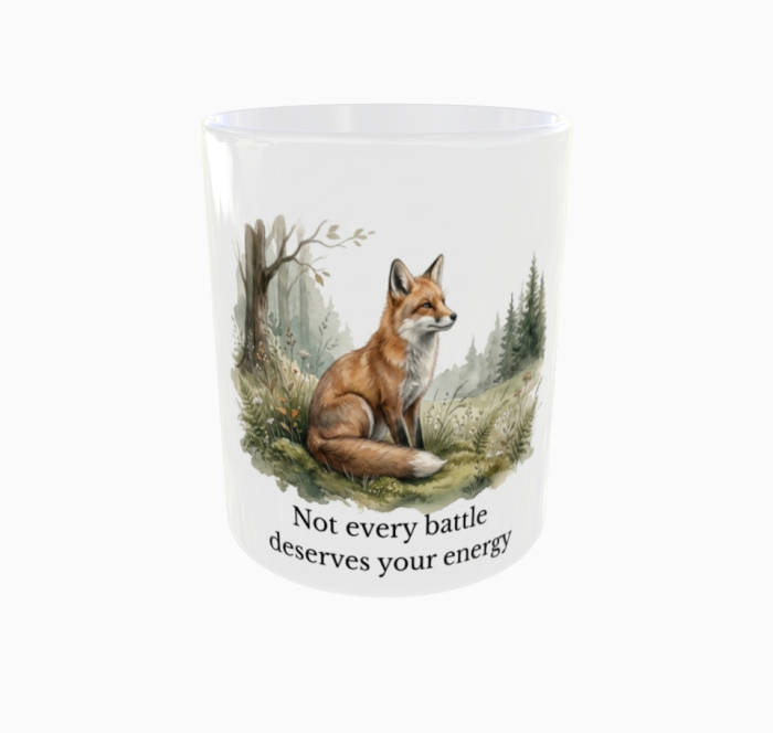 Not Every Battle Deserves Your Energy – kubek ceramiczny | Calm Collection