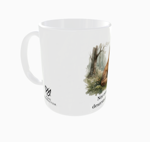 Not Every Battle Deserves Your Energy – kubek ceramiczny, widok z lewej strony