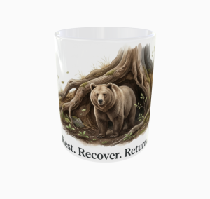 Rest. Recover. Return – kubek ceramiczny | Calm Collection