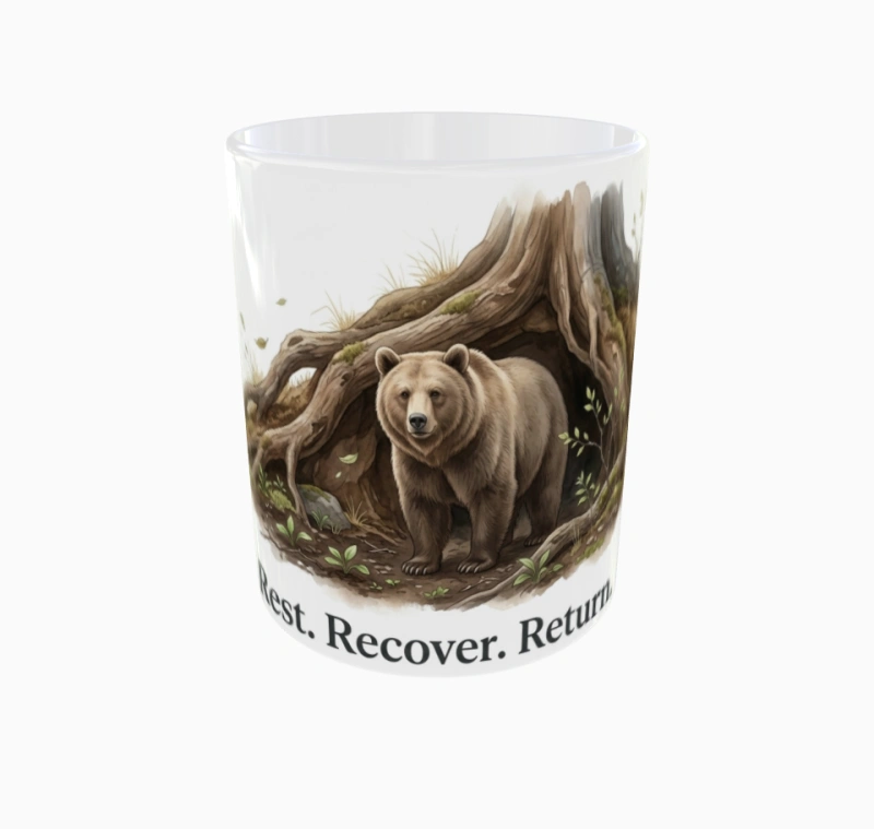 Rest. Recover. Return – kubek ceramiczny | Calm Collection