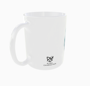 Breathe. Keep Going. – kubek ceramiczny, widok z tyłu