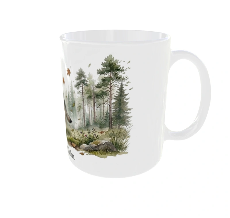 Stay Wild. Stay Calm. – kubek ceramiczny, widok z prawej strony