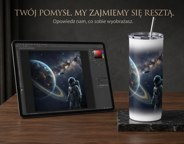 Tumbler z własnym projektem – personalizowany tumbler 591 ml