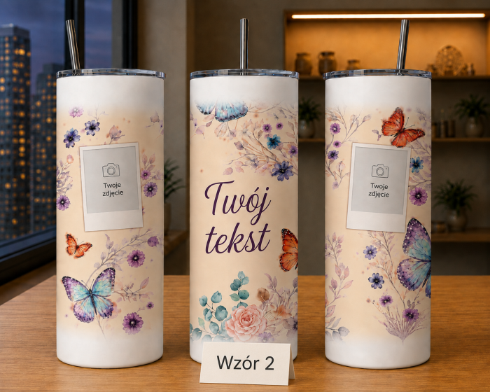 Tumbler z własną grafiką – wzór 2 do personalizacji