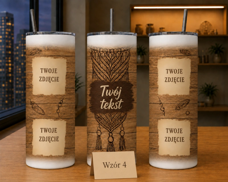 Tumbler z własną grafiką – wzór 4 do personalizacji