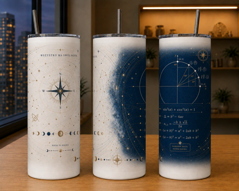 Tumbler Wszystko ma swój wzór – matematyka, 591 ml